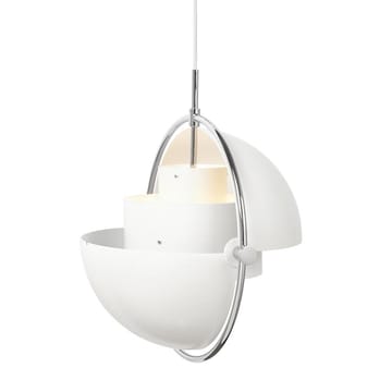 Multi-Lite plafondlamp - chroom-wit - GUBI