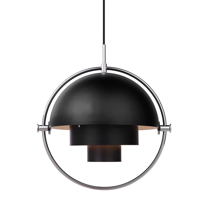 Multi-Lite plafondlamp - chroom-zwart - Gubi