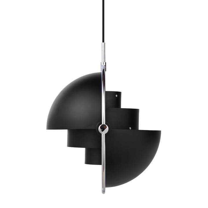 Multi-Lite plafondlamp, chroom-zwart GUBI