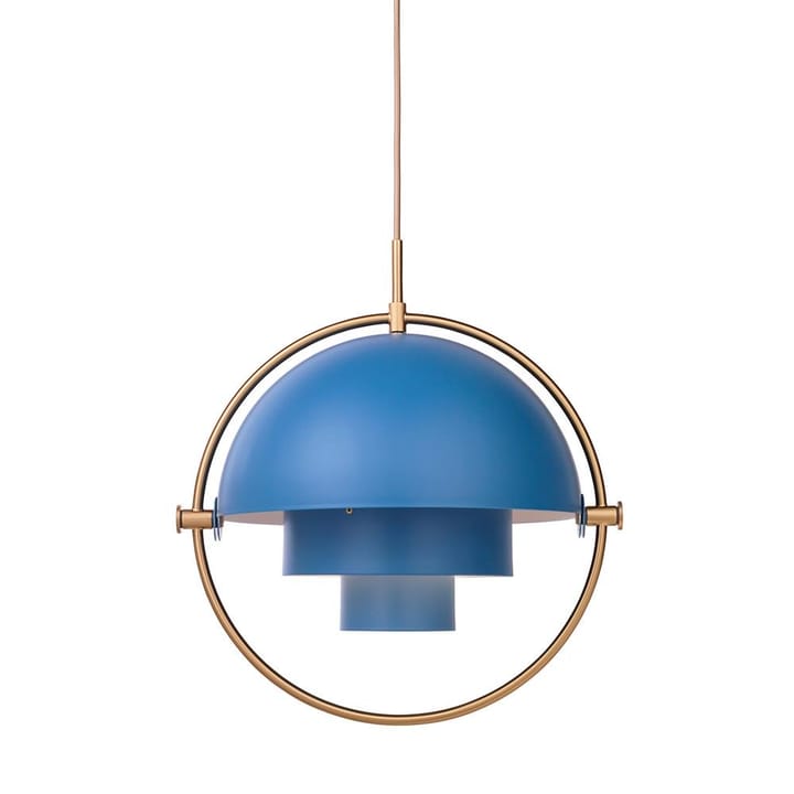 Multi-Lite plafondlamp - messing-blauw - GUBI