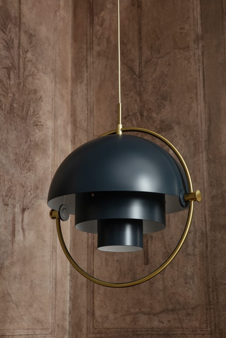 Multi-Lite plafondlamp, messing-koolzwart GUBI
