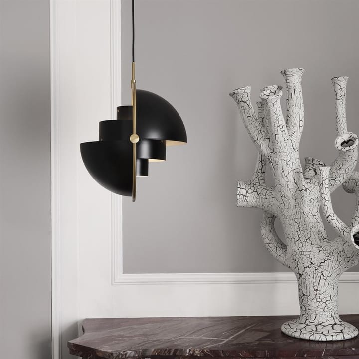 Multi-Lite plafondlamp, messing-koolzwart GUBI