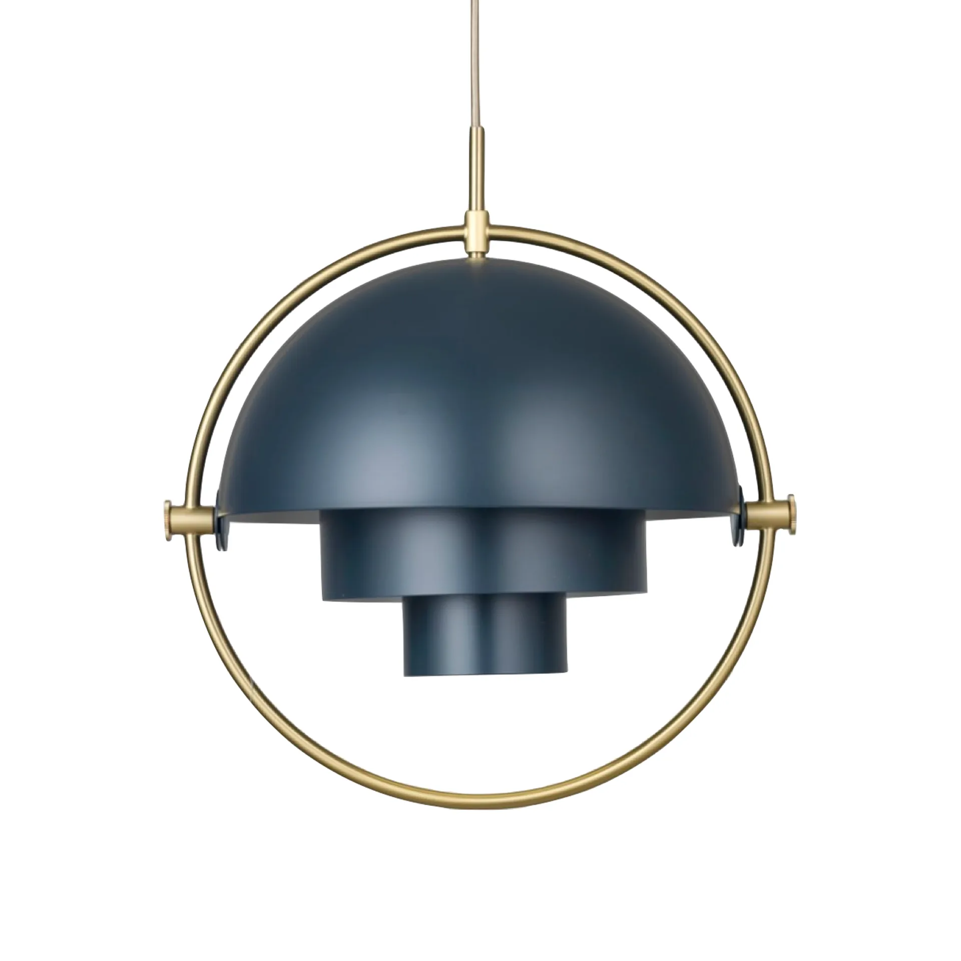 Multi-Lite plafondlamp, Midnight Blue-messing GUBI