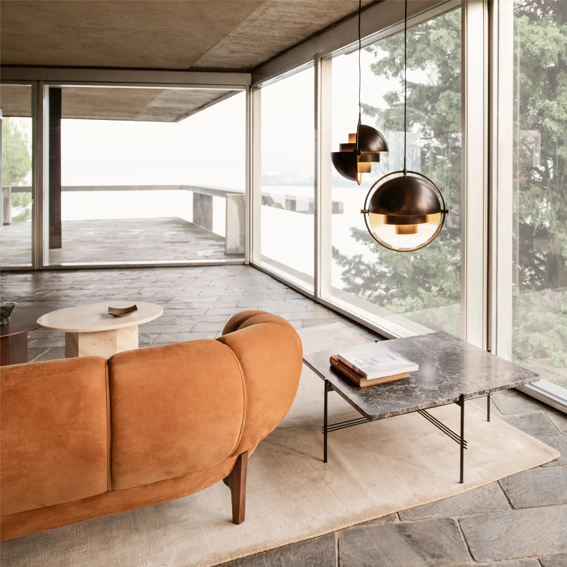 Multi-Lite plafondlamp small, Antiek messing GUBI