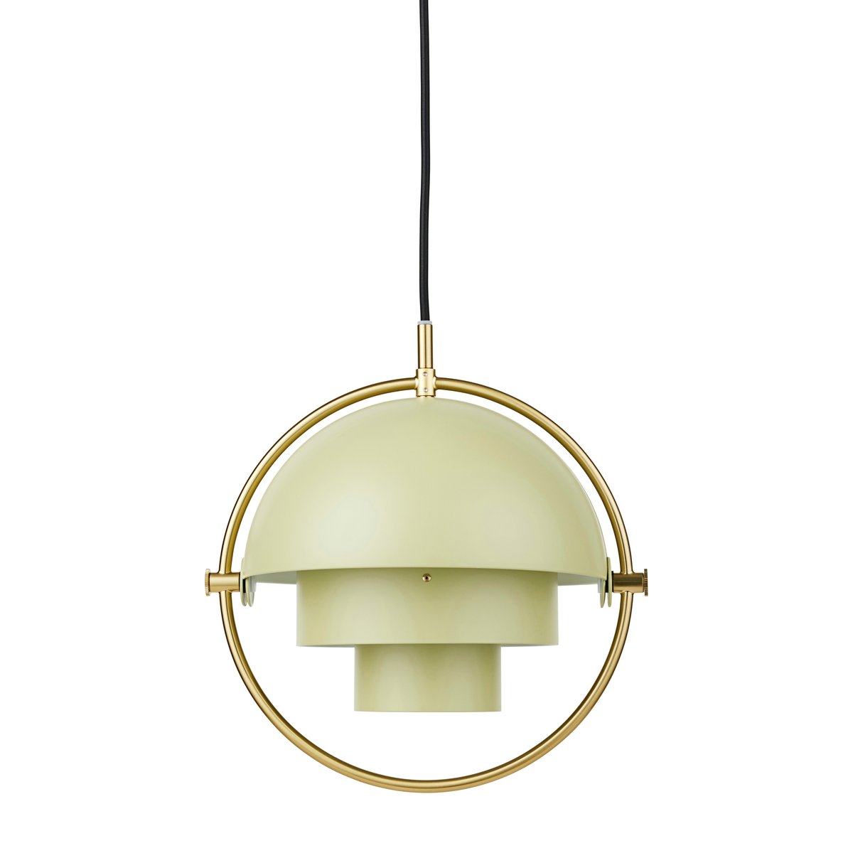 GUBI Multi-Lite plafondlamp small Brass-desert sage