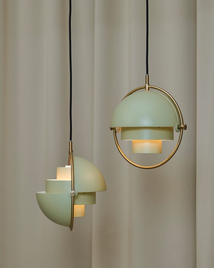 Multi-Lite plafondlamp small - Brass-desert sage - GUBI