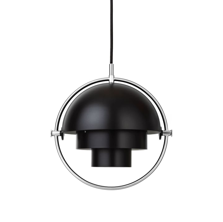Multi-Lite plafondlamp small - Chroom-zwart - Gubi