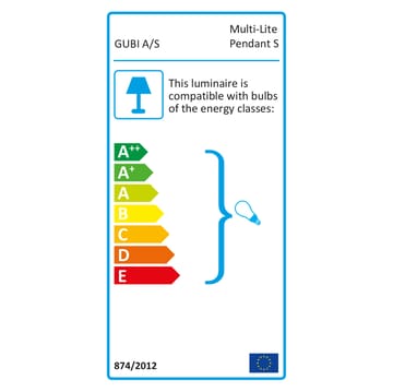 Multi-Lite plafondlamp small - Messing - Gubi