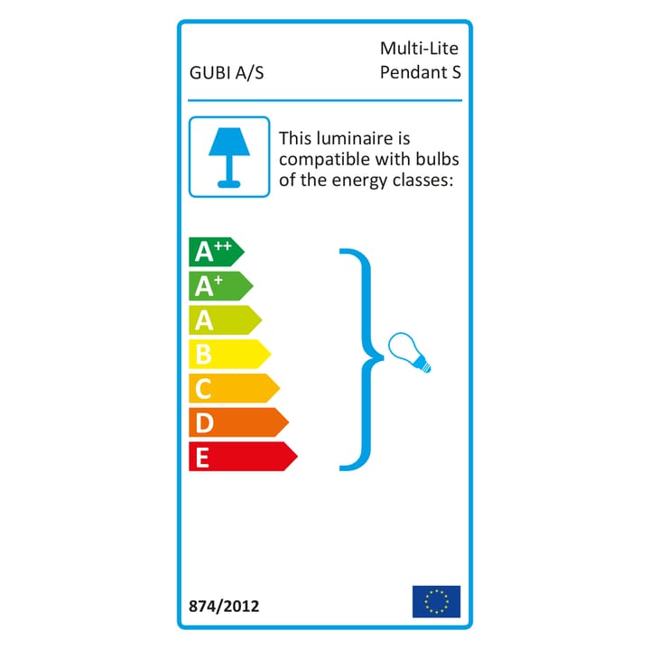 Multi-Lite plafondlamp small - Messing - Gubi