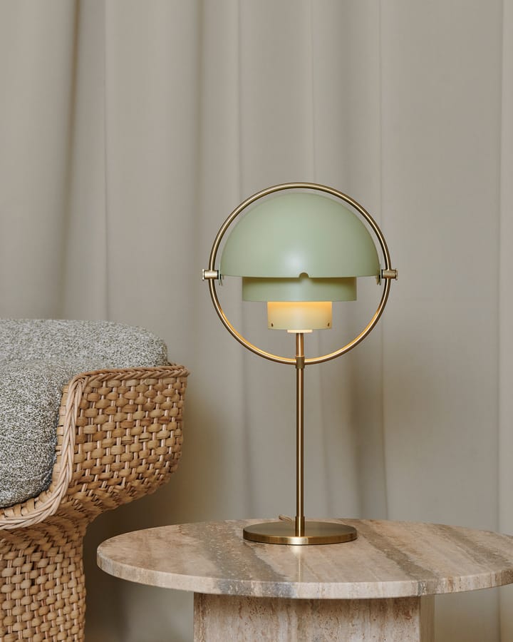 Multi-Lite tafellamp, Brass-desert sage GUBI