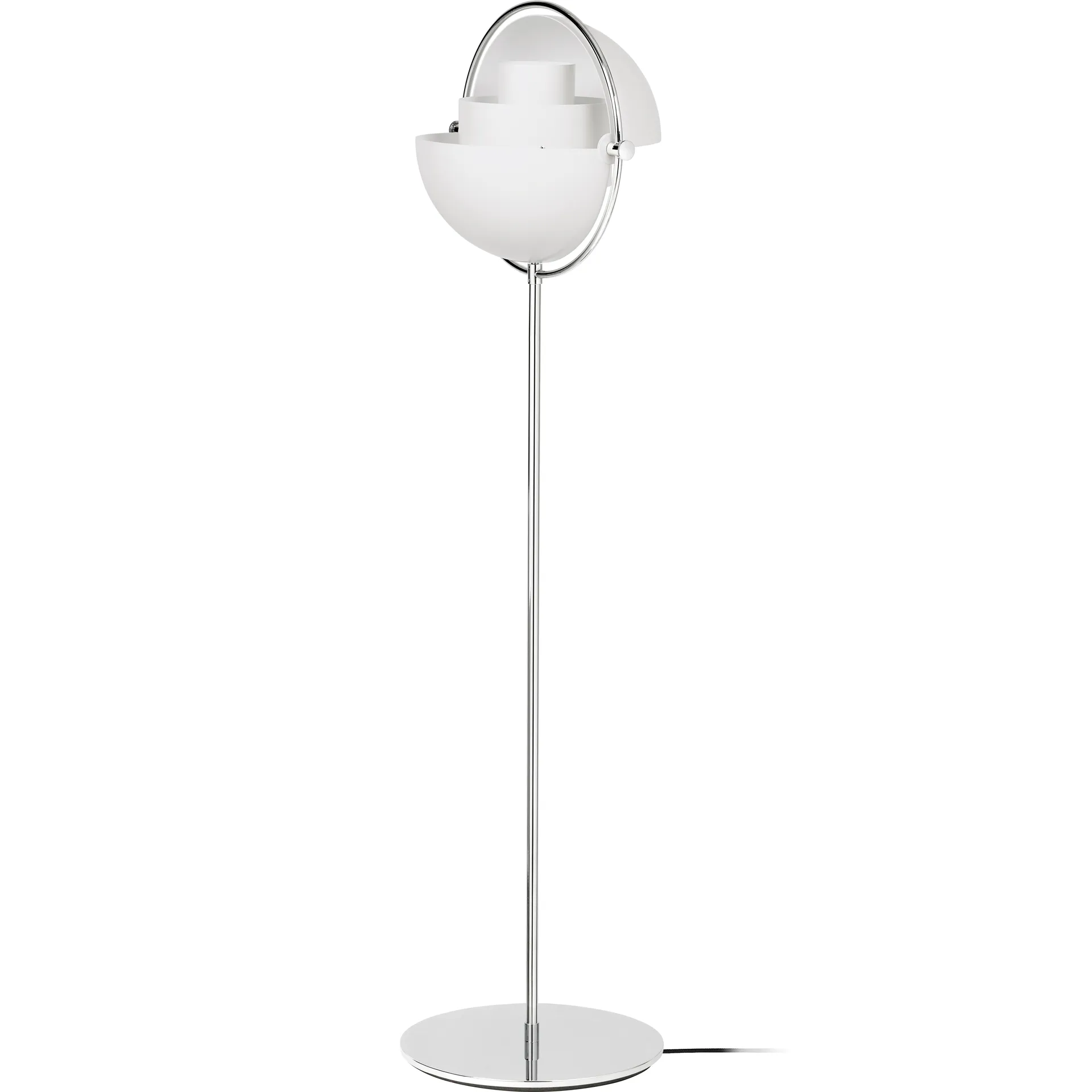 Multi-Lite vloerlamp, Chroom-wit GUBI
