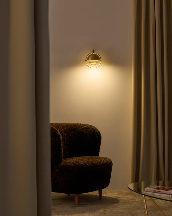 Multi-Lite wandlamp, Messing GUBI