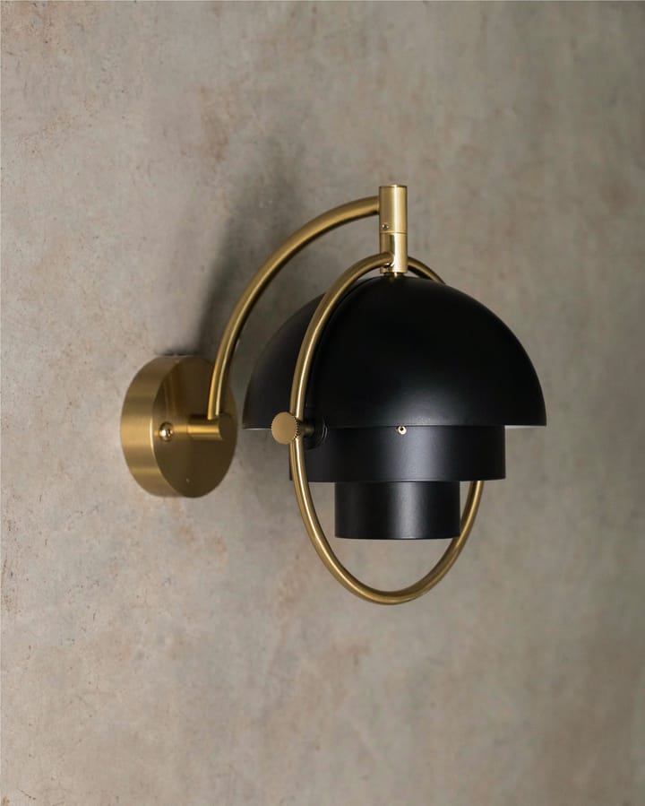 Multi-Lite wandlamp, Zwart-messing GUBI