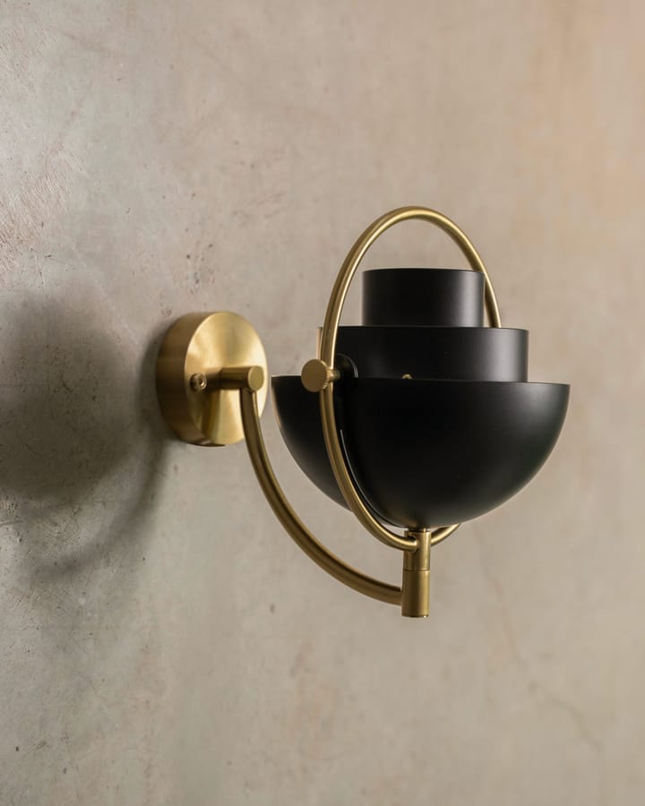 Multi-Lite wandlamp, Zwart-messing GUBI