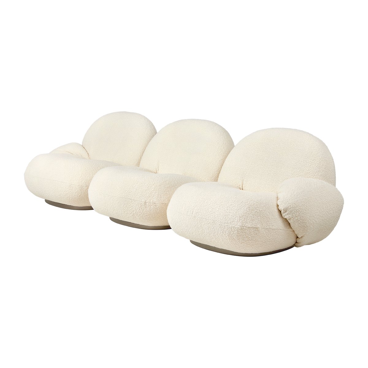 GUBI Pacha driezitsbank met armleuningen Karakorum 001-pearl gold