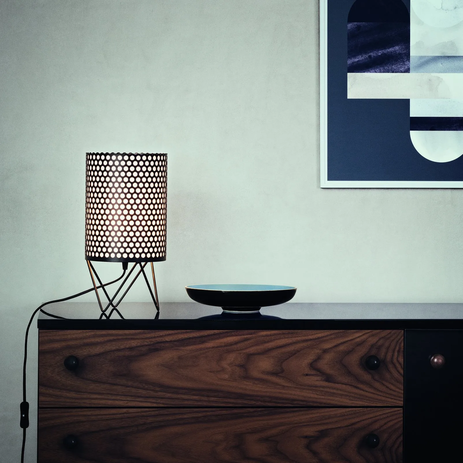 Pedrera ABC tafellamp PD4, zwart GUBI