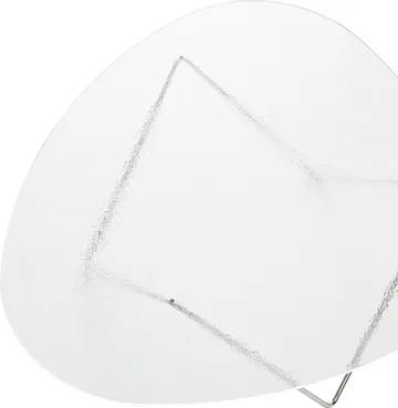 Pedrera salontafel - Chroom – structuurglas transparant - GUBI