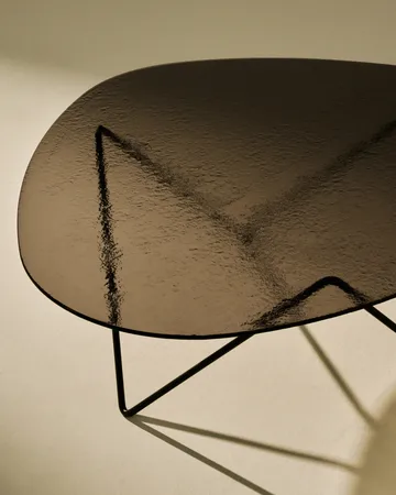 Pedrera salontafel - Zwart semimat-structuurglas brons - GUBI