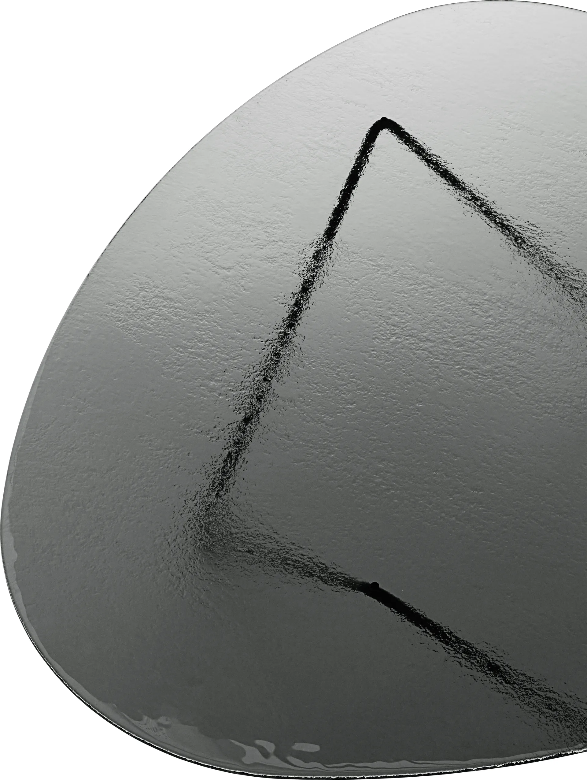 Pedrera salontafel, Zwart semimat-struktuurglas smoke GUBI