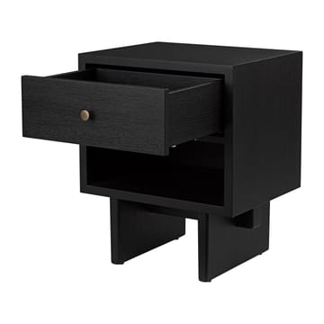 Private bijzettafel 40x50 cm - Bruin-zwartgebeitst eiken - GUBI