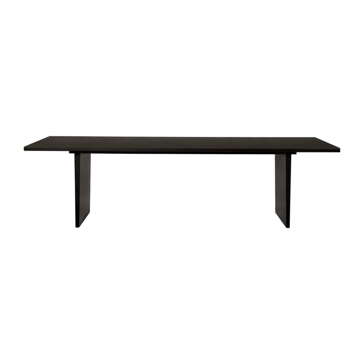 Private eettafel 100x260 cm - Bruin-zwartgebeitst eikenhout - GUBI