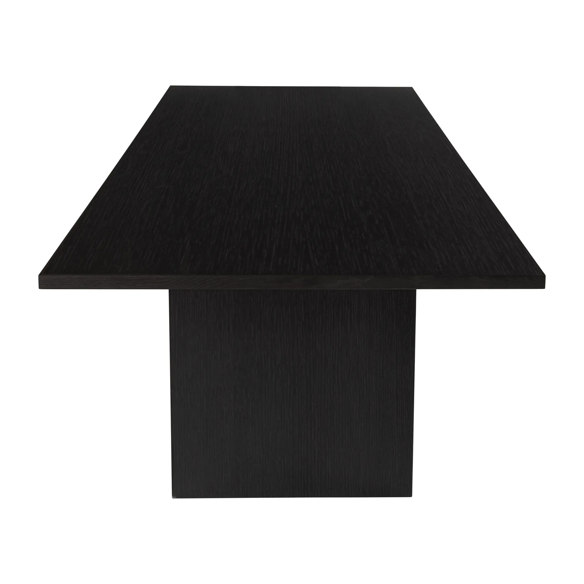 Private eettafel 100x320 cm, Bruin-zwartgebeitst eikenhout GUBI