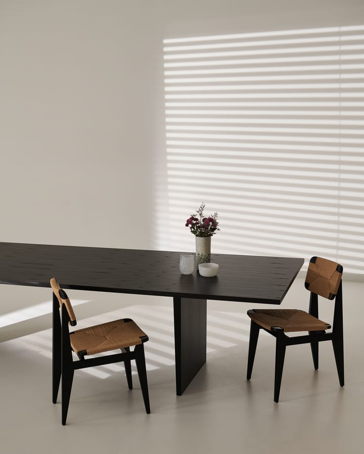 Private eettafel 100x320 cm, Bruin-zwartgebeitst eikenhout GUBI