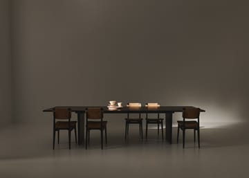 Private eettafel 100x320 cm - Bruin-zwartgebeitst eikenhout - GUBI