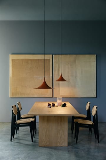 Private eettafel 100x320 cm - Lichtgebeitst eikenhout - GUBI