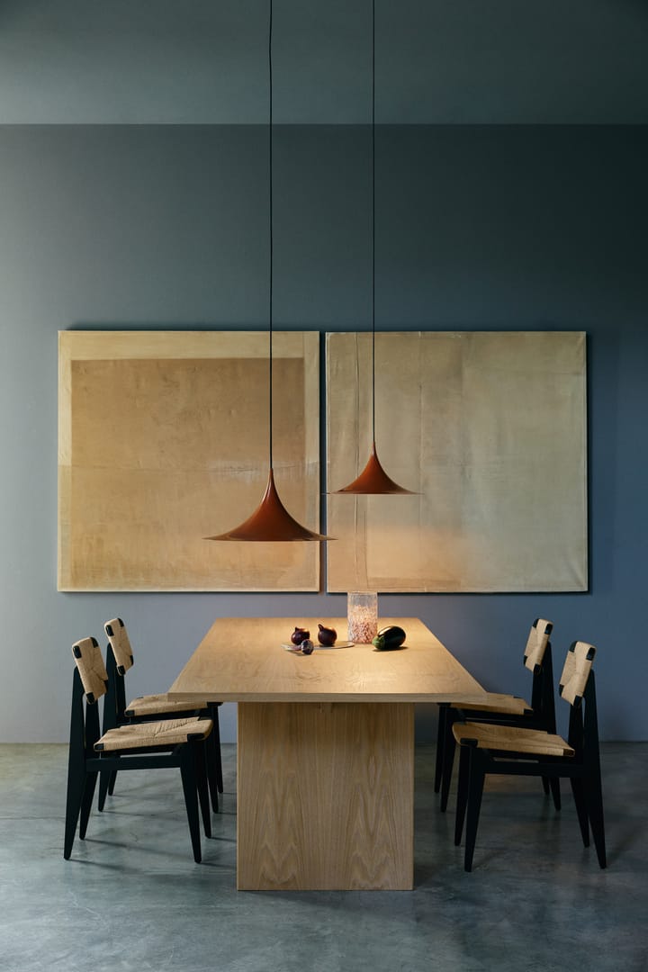 Private eettafel 100x320 cm, Lichtgebeitst eikenhout GUBI