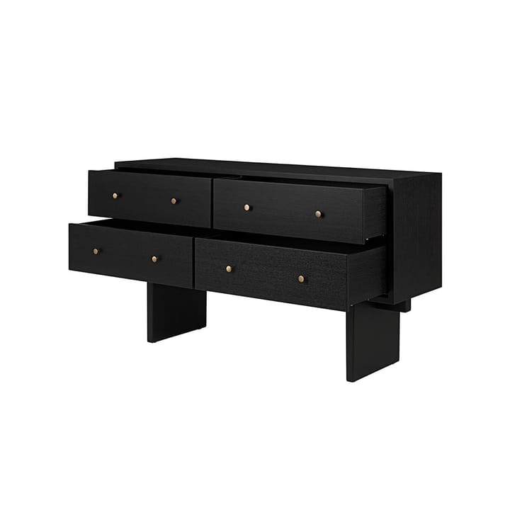 Private sideboard, zwart, zwartgebeitst eikenhout GUBI