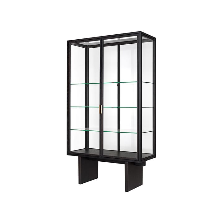 Private vitrinekast, glas, bruin-zwartgebeitst eikenhout GUBI