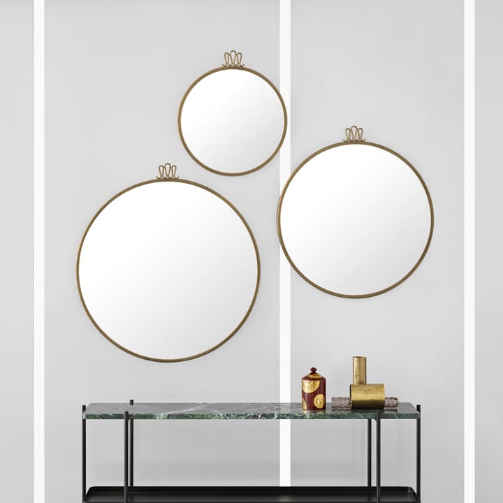 Randaccio Spiegel, fjorantique brass, medium GUBI