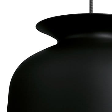 Ronde hanglamp groot, charcoal black GUBI