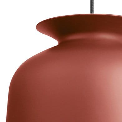 Ronde hanglamp groot, rusty red GUBI
