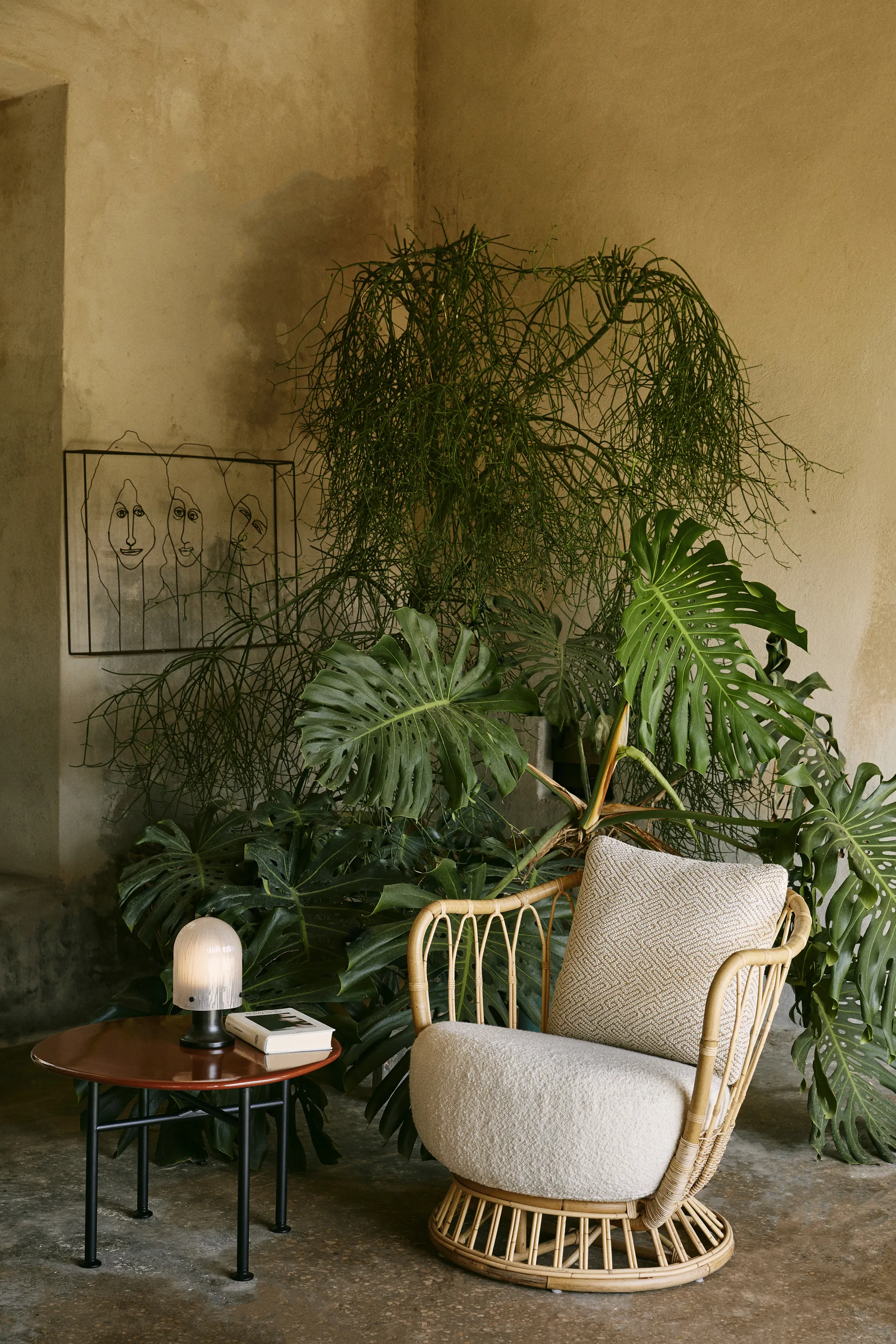 Seine Portable Lamp tafellamp, Antique brass-white GUBI