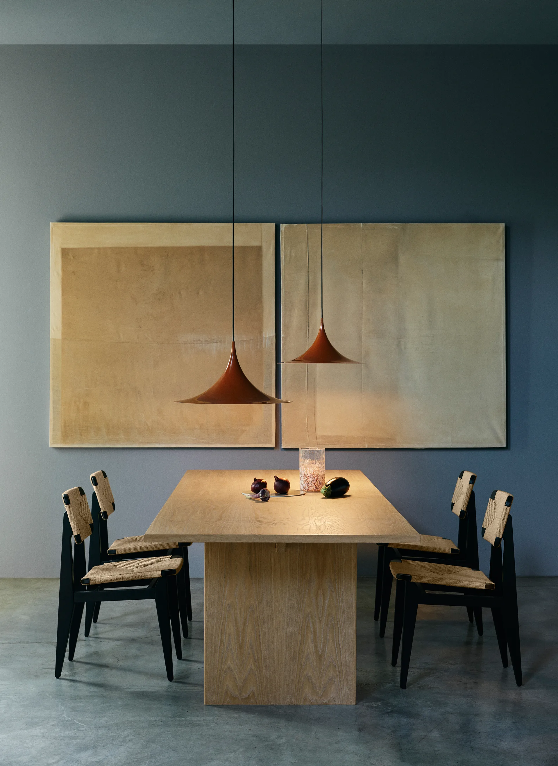 Semi lamp Ø 47 cm, Roasted pumpkin glossy GUBI