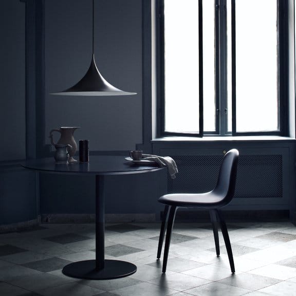 Semi lamp Ø 60 cm., Black semi matt GUBI
