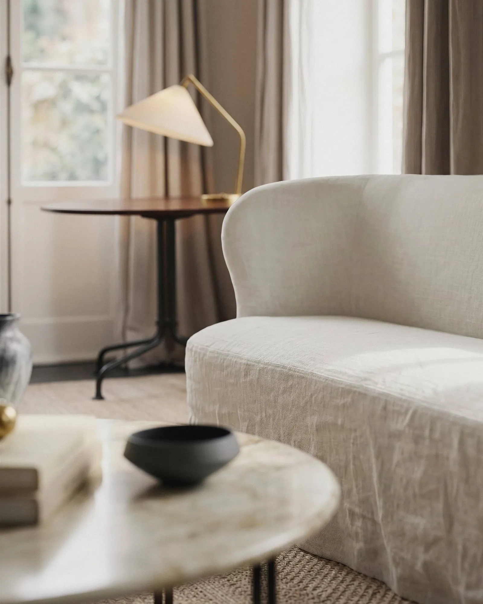 Stay Slipcover bank, Linen 0023, 190x95 cm, 2,5-zits GUBI