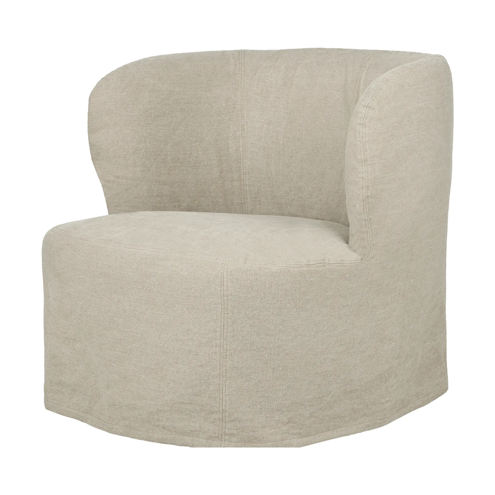 Stay Slipcover loungestoel, Linen 0023, large GUBI