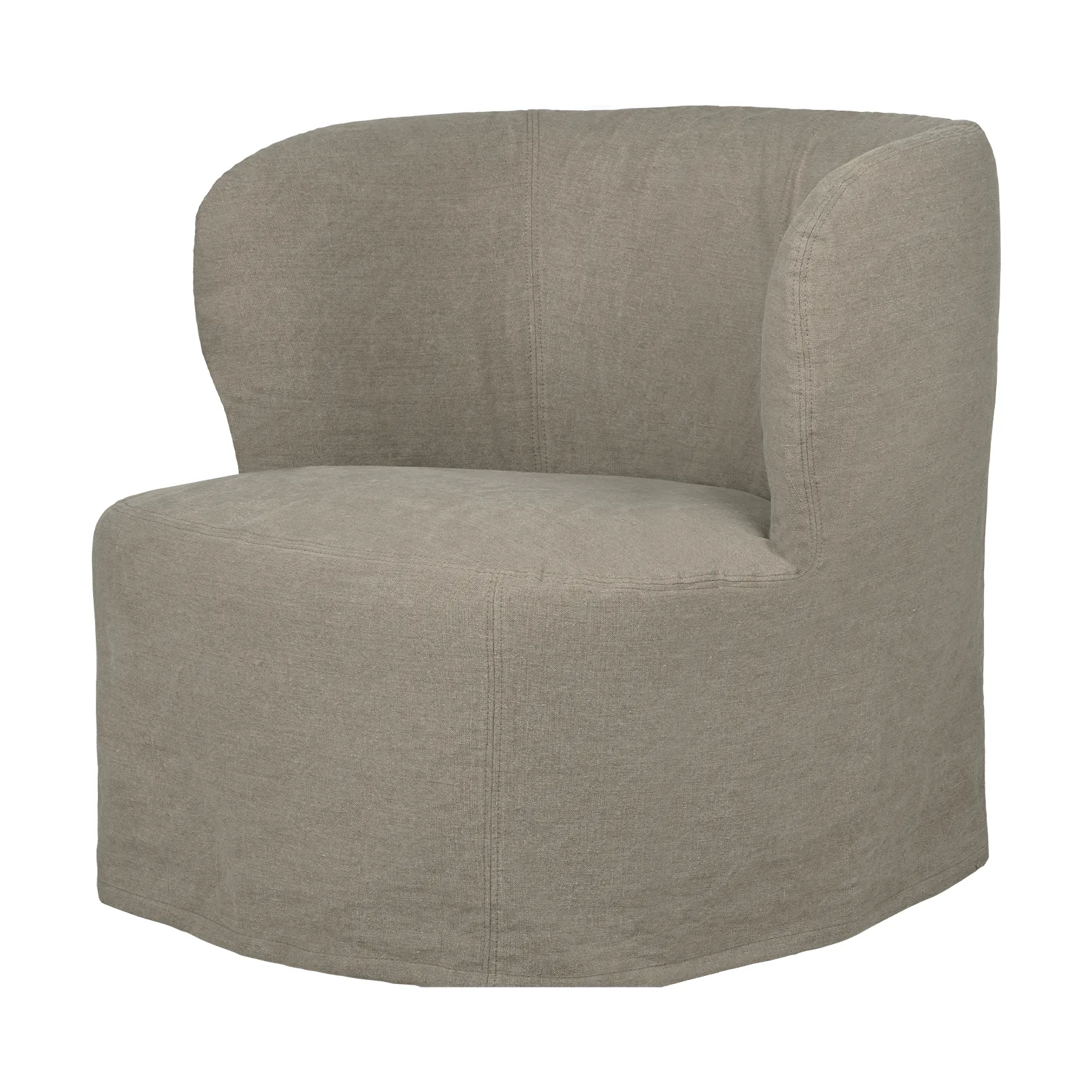 Stay Slipcover loungestoel, Linen 0024, large GUBI