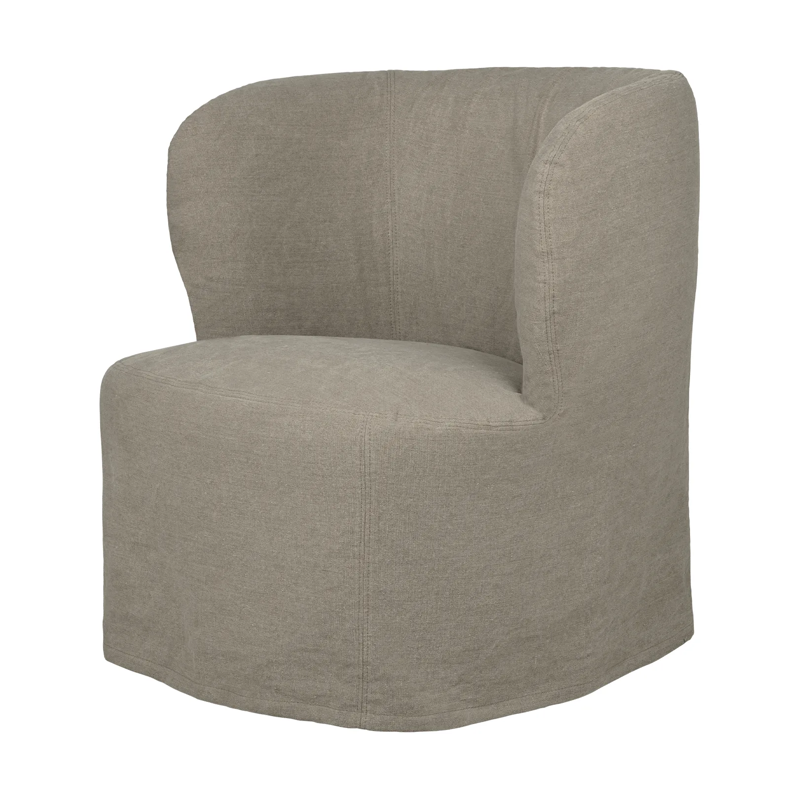 Stay Slipcover loungestoel, Linen 0024, small GUBI