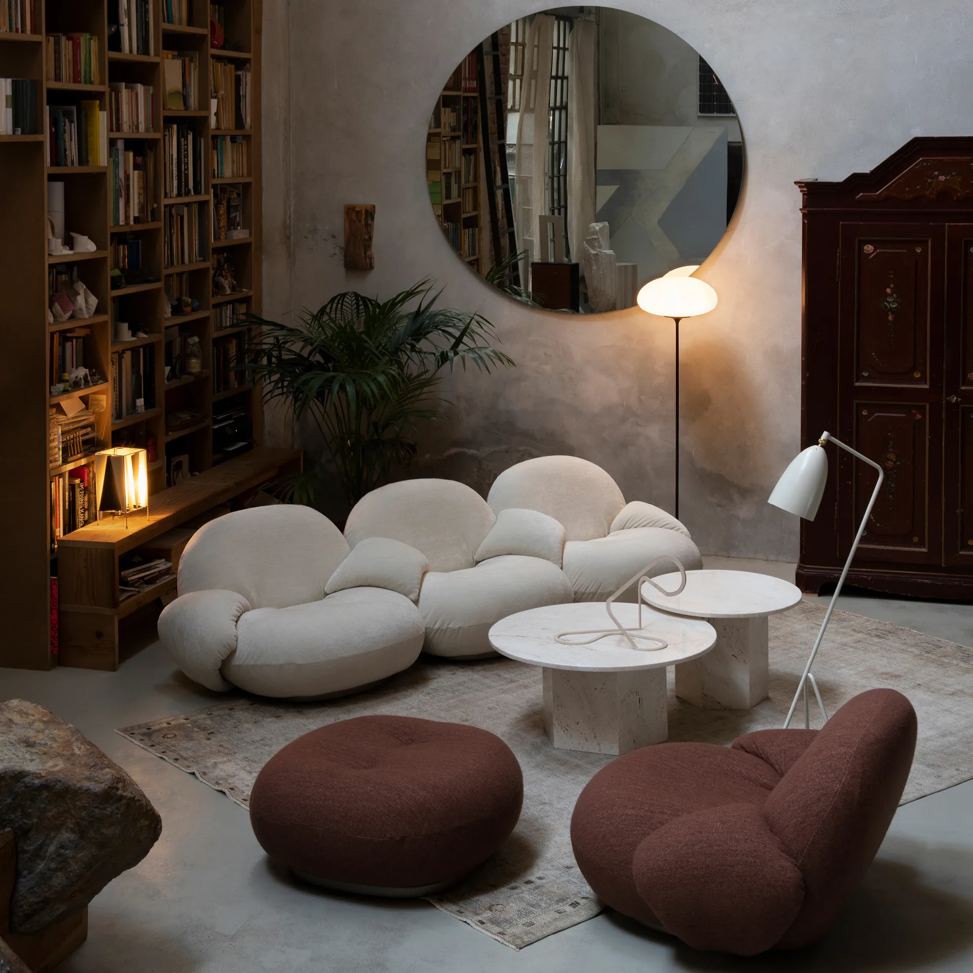 Stemlite vloerlamp 150 cm, Black Chrome GUBI