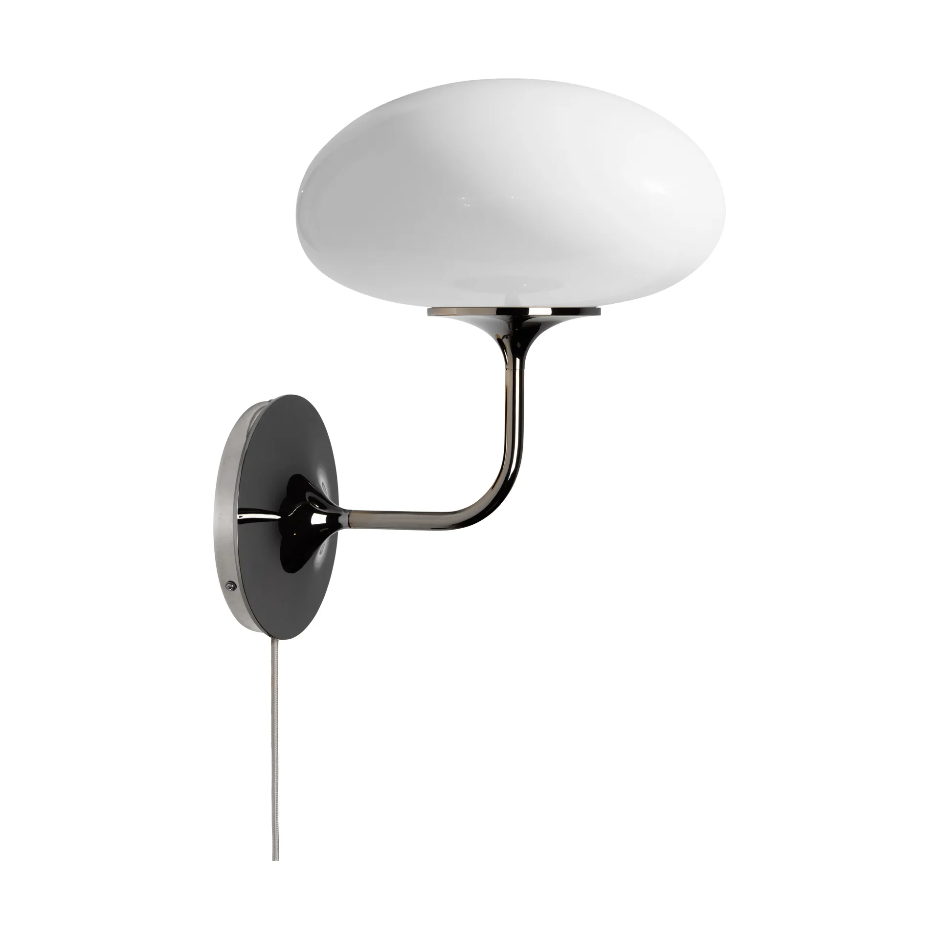 Stemlite wandlamp, Black chrome-opaalglas GUBI