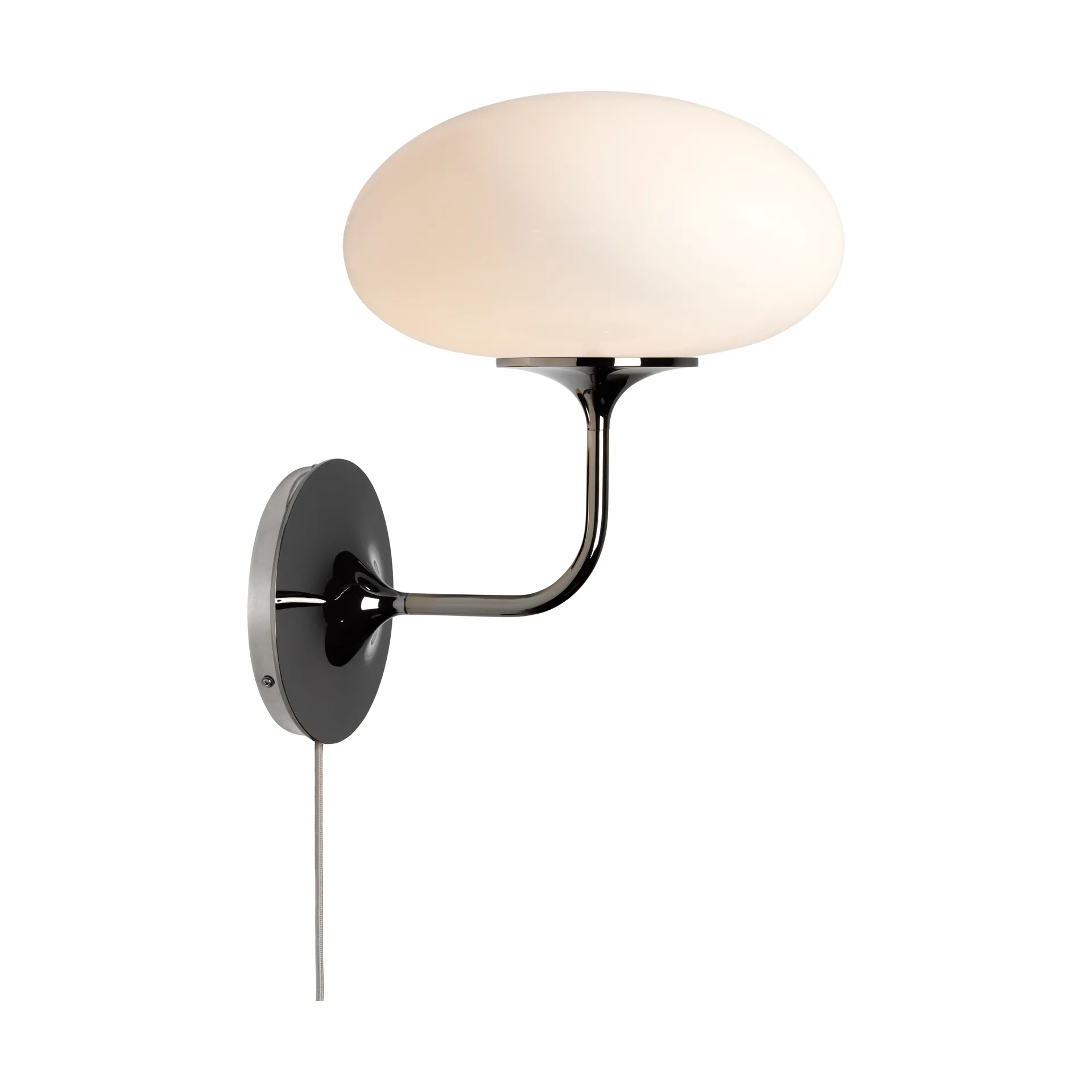 Stemlite wandlamp, Black chrome-opaalglas GUBI
