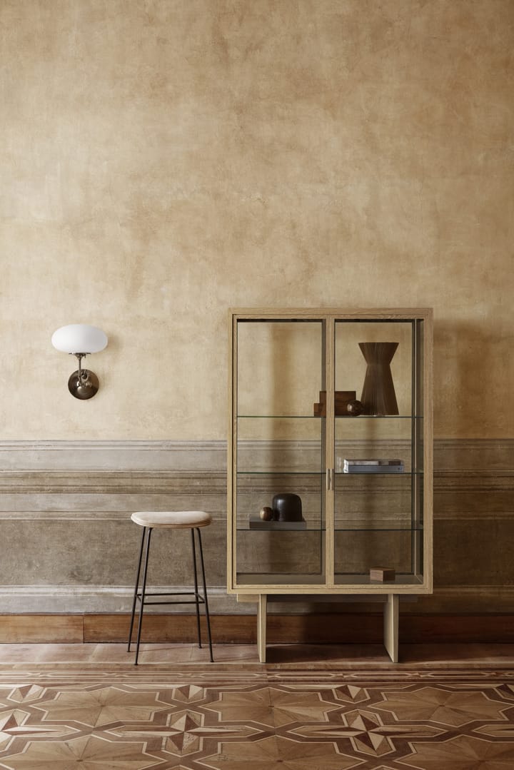 Stemlite wandlamp, Zwart chroom-bevroren glas GUBI