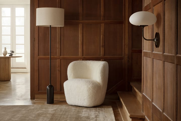 Stemlite wandlamp, Zwart chroom-bevroren glas GUBI
