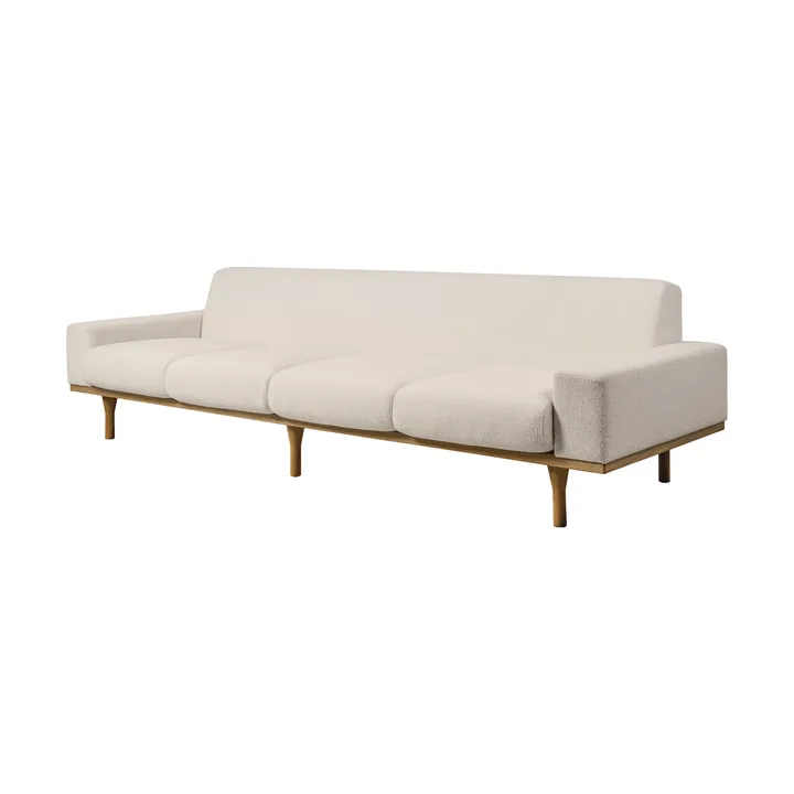 SW50 bank - Harp 24 Ivory-geolied eiken, 4-zits - GUBI