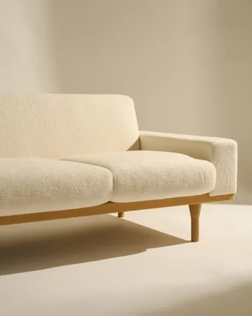 SW50 bank - Harp 24 Ivory-geolied eiken, 4-zits - GUBI