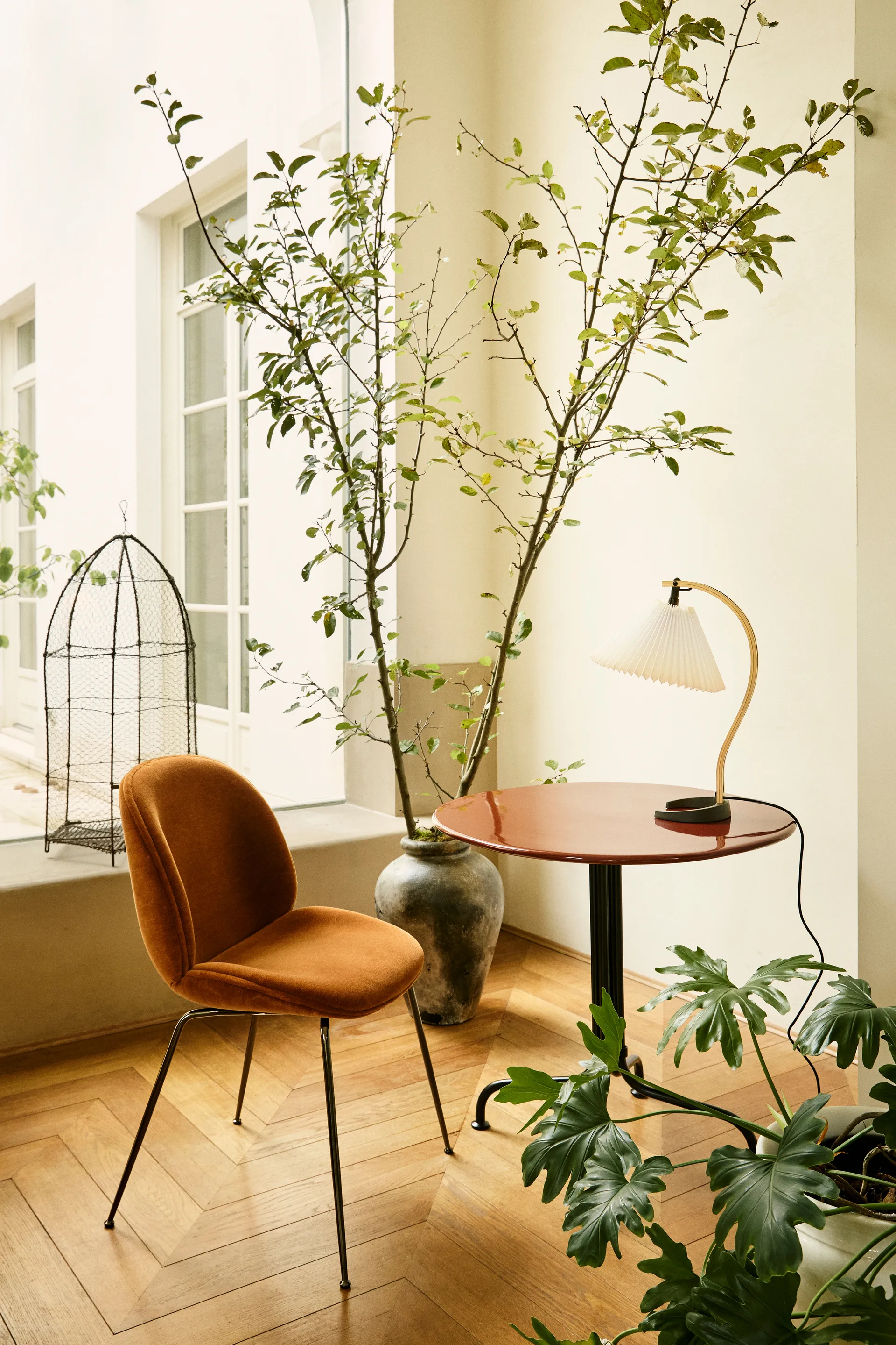 Timberline tafellamp, Oak-birch-white GUBI